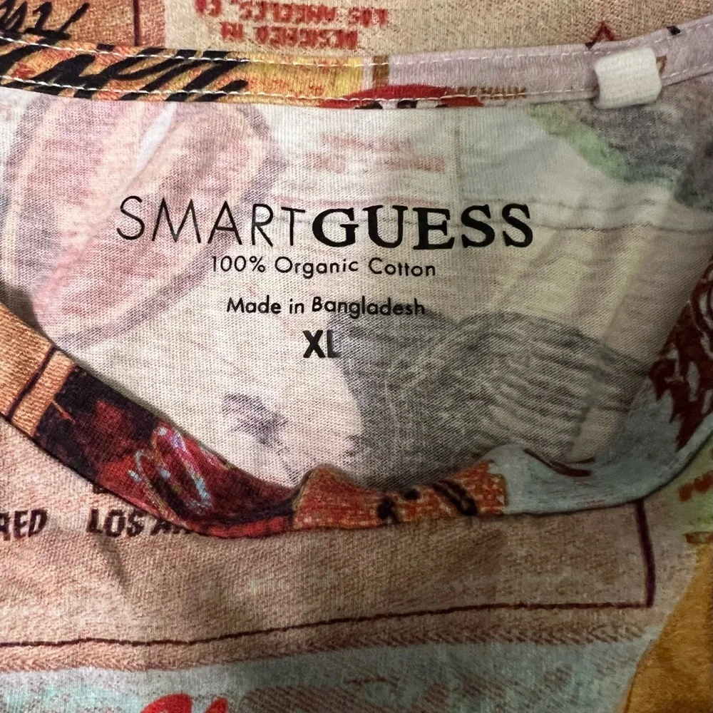 Guess Smartguess Retro Logo Men's Graphic Tee Nostalgia NWOT XL #2308 - Picture 6 of 10